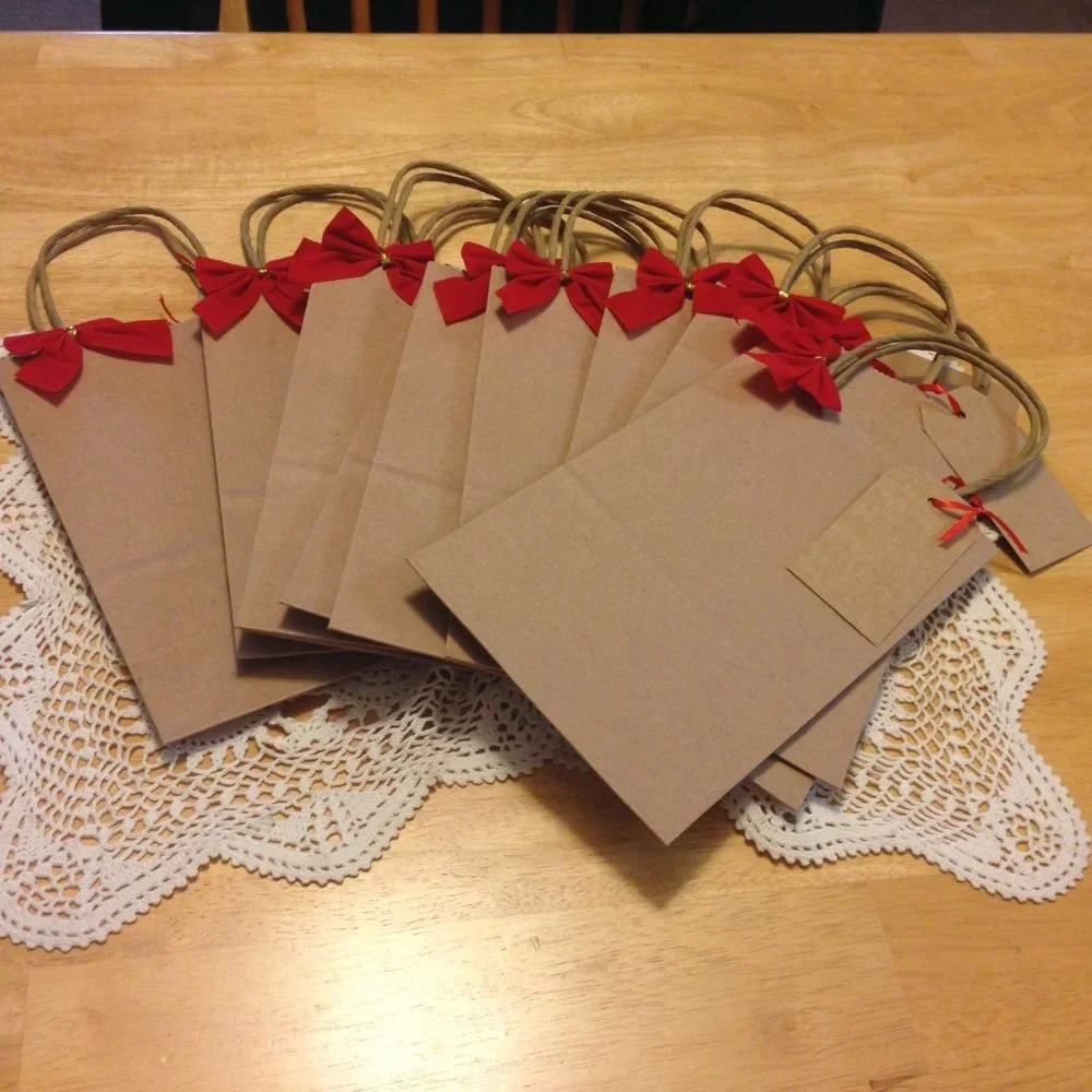 Farmhouse Rustic Christmas Bags Lot